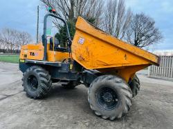 TEREX TA6 4WD DUMPER * YEAR 2015 * C/W ROLE BAR *VIDEO*