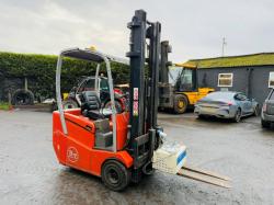 BT C3E150R ELECTRIC FORKLIFT*C/W PALLET TINES*NEEDS CHARGING*VIDEO*