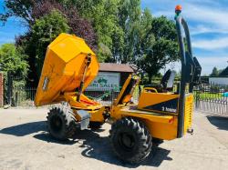 THWAITES 3 TON DUMPER * YEAR 2012 , ONLY 1410 HOURS * C/W ROLE FRAME 