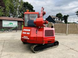 SMC CX220 TRACKED CRANE C/W HYDRAULIC PUSH OUT BOOM & LIFTING HOOK * VIDEO *