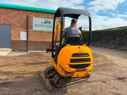JCB 8014 EXCAVATOR*C/W OFFSET BOOM *SHOWING 1971 HOURS*VIDEO*