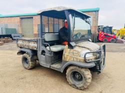 KUBOTA RTV900-EU ATV BUGGY*C/W HYDRAULIC TIP*YEAR 2013*VIDEO*