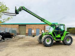 MERLO P34.7+ TURBO TELEHANDLER*C/W PALLET TINES*YEAR 2014*VIDEO*