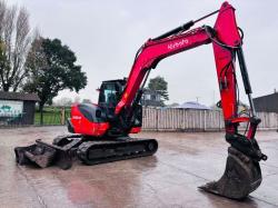 KUBOTA KX080-4TRACKED EXCAVATOR *YEAR 2020, 3465 HOURS* C/W QUICK HITCH *VIDEO*