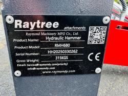 *NEW*2025*RAYTREE RMH680 HYDRAULIC BREAKERS FOR SKIDSTEERS*CHOICE OF 3*VIDEO*