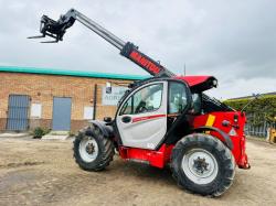MANITOU MLT 737-130PS TELEHANDLER*YEAR 2018*C/W PALLET TINES*VIDEO*