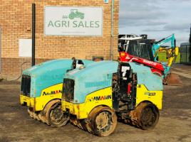 AMMANN PADFOOT TRENCH ROLLER*CHOICE OF 2*YEAR 2019*VIDEO*