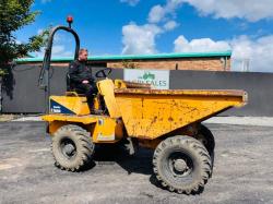 THWAITES MACH570 3 TONNE STRAIGHT TIP DUMPER*READING 1977 HOURS*VIDEO*