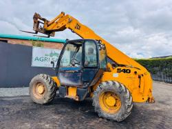 JCB 540-70 TELEHANDLER*C/W PALLET TINES*AG SPEC*VIDEO*
