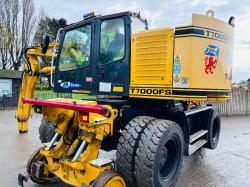 COLMAR T7000FS WHEELED EXCAVATOR C/W TELESCOPIC BOOM & RAILWAY GEAR *VIDEO*