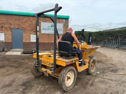 WINGET 2B1500 STRAIGHT TIP DUMPER*C/W ROLL BAR*VIDEO*