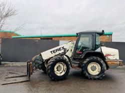 TEREX T250 WHEELED LOADER*C/W PALLET TINES*VIDEO*