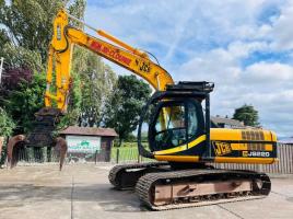 JCB JS220 TRACKED EXCAVATOR *4737 HOURS* C/W QUICK HITCH & ROTATING SELECTOR GRAB *VIDEO*