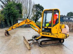 JCB 804 PLUS TRACKED EXCAVATOR *3619 HOURS* C/W RUBBER TRACKS *VIDEO*