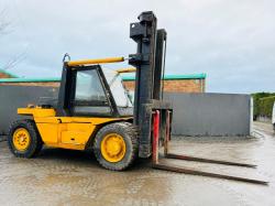 DCH DOH 12 TONNE 2 STAGE MAST LIFT *C/W 8FT TINES*VIDEO*