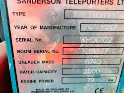 SANDERSON TL6MT 4WD TELEHANDLER *ONLY 2515 HOURS* C/W BUCKET 