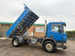 SCANIA P94D 220 3 WAY TIPPER LORRY*C/W EASY SHEET*VIDEO*