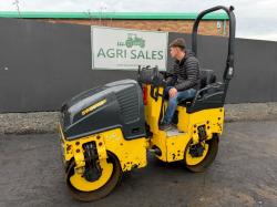 BOMAG BW80 AD-5 TANDEM ROLLER*YEAR 2019*1239 HOURS*VIDEO*