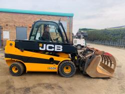 JCB 35D TELETRUK*YEAR 2018*C/W HYDRAULIC MUCK GRAB BUCKET*VIDEO*