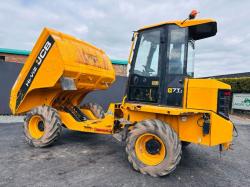 JCB 7FT 7 TONNE STRAIGHT TIP DUMPER* READING 1285 HOURS*YEAR 2018*VIDEO*
