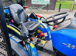 SONALIKA T2A 4WD TRACTOR *ONLY 26 HOURS* C/W LOADER, BUCKET & FLAIL CUTTER *VIDEO*