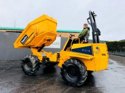 THWAITES 6 TONNE SWIVLE TIP DUMPER*YEAR 2008* ONLY 1453 HOURS*VIDEO*
