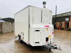 SINGLE AXLE SHOWER BLOCK C/W HONDA GENERATOR *VIDEO*