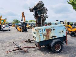 VT1 LIGHTING TOWERS *C/W 3 CYLINDER KUBOTA ENGINE*CHOICE OF 2*VIDEO*