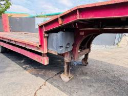DENNISON DFM 25A FLATBED TRAILER*C/W TUCK AWAY NECK RAMPS*VIDEO*