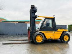 DCH DOH 12 TONNE 2 STAGE MAST LIFT *C/W 8FT TINES*VIDEO*