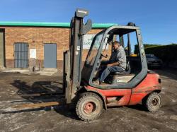 LINDE H30D-03 FORKLIFT*C/W PALLET TINES*VIDEO*