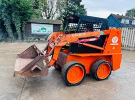 DEAWOO DSL602 SKIDSTEER *ON SOLID TYRES* C/W BUCKET *VIDEO*