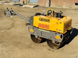 BELLE GROUP BWR650 PEDESTRIAN DOUBLE DRUM ROLLER*VIDEO*