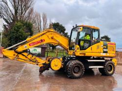 KOMATSU PW160ES-7K 4WD WHEELED EXCAVATOR C/W QUICK HITCH & RAILWAY GEAR *VIDEO*