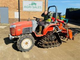 KUBOTA KB18 HALF TRACK COMPACT TRACTOR*C/W ROTOVATOR*VIDEO*