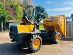 AUSA D600AP 4WD DUMPER * 1829 HOURS * C/W ROLE BAR & KUBOTA ENGINE 