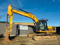 JCB JS220 LC TRACKED EXCAVATOR*C/W BUCKET*YEAR 2010*VIDEO*