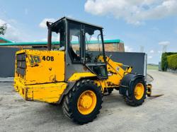 JCB 408 PIVOT STEER HANDLER *C/W LONG PALLET TINES*VIDEO*