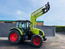 CLAAS AXOS 320 CX*C/W FL100 FRONT LOADER*ONLY 702 HOURS*YEAR 2010*VIDEO*