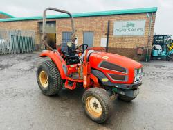 KIOTI CK27 4WD TRACTOR*C/W TURF TYRES*SPARES AND REPAIRS*VIDEO*