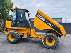 JCB 7FT 7 TONNE STRAIGHT TIP DUMPER*READING 1128 HOURS*YEAR 2018*VIDEO*