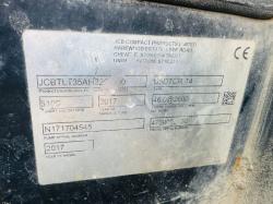 JCB 35D TELETRUK*YEAR 2017* C/W HYDRAULIC BAIL GRAB*VIDEO*