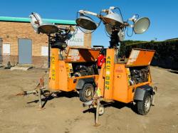 ARC GEN LIGHTING TOWERS*CHOICE OF 2*C/W KUBOTA ENGINE*VIDEO*