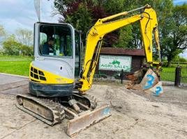 NEW HOLLAND E30-2C EXCAVATOR *ZERO SWING* C/W 3 X BUCKETS *VIDEO*