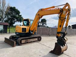 HYUNDIA ROBEX 80CR-9 EXCAVATOR *YEAR 2011, 4771 HOURS* C/W QUICK HITCH *VIDEO*