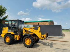 JCB 408 PIVOT STEER HANDLER *C/W LONG PALLET TINES*VIDEO*