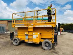 HAULOTTE H18SX 4WD SCISSOR LIFT*2546 HOURS*YEAR 2016*VIDEO*