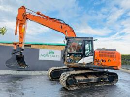 HITACHI ZAXIS ZX180LC-5B EXCAVATOR*YEAR 2014*C/W QUICK HITCH & BUCKET*VIDEO*