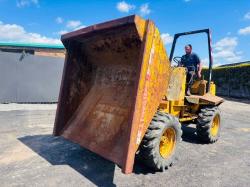 THWAITES 3 TONNE STRAIGHT TIP DUMPER*C/W PERKINS ENGINE* VIDEO*