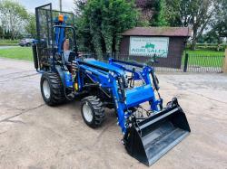 SONALIKA T2A 4WD TRACTOR *ONLY 26 HOURS* C/W LOADER, BUCKET & FLAIL CUTTER *VIDEO*